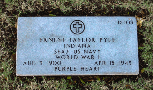 Ernie Pyle's Gravestone